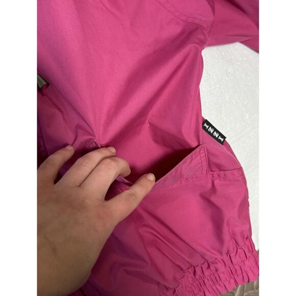 Innovations By Izzi Vintage 90s Womans Pink Windbreaker Jacket Size M Medium - Picture 3 of 8